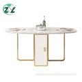 Dining Table Luxury Marble Folding Extendable Dining Table